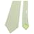 Hermès Green Chandal Pattern Silk Tie - view 3