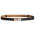 Hermès Cinturón Kelly para mujer negro con hebilla oro rosa Naranja - vista 2