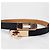 Hermès Cinturón Kelly para mujer negro con hebilla oro rosa Naranja - vista 7
