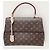 Louis Vuitton Borsa a tracolla Cluny in Monogram Canvas Glacier Blue MM Marrone - vista 2