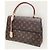 Louis Vuitton Borsa a tracolla Cluny in Monogram Canvas Glacier Blue MM Marrone - vista 3