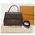 Louis Vuitton Borsa a tracolla Cluny in Monogram Canvas Glacier Blue MM Marrone - vista 9