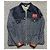 Gucci Denimjacke mit gewaschenem Logo Schwarz - Ansicht 3