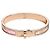 Hermès Bracciale Mini Click Kelly da donna Oro Rosa Arancione