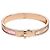 Hermès Bracciale Mini Click Kelly da donna Oro Rosa Arancione - vista 2