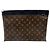 Louis Vuitton Pochette Discovery Monogram Macassar GM Clutch Multicolore - vista 3