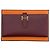 Hermès Lange Brieftasche Beige mit Goldprägung - Geschenk Rot