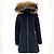 Chaqueta larga de plumón con piel de mapache Moncler Negro - vista 2