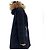 Chaqueta larga de plumón con piel de mapache Moncler Negro - vista 5