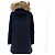 Chaqueta larga de plumón con piel de mapache Moncler Negro - vista 6