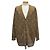 Burberry Monogram Wool Silk Blend Cardigan Brown