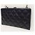 Chanel Borsa a tracolla Generation in agnello nero con cuciture Wild Gold trapuntata - vista 3