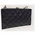 Chanel Borsa a tracolla Generation in agnello nero con cuciture Wild Gold trapuntata - vista 4