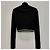 Miu Miu Logo Strickjacke mit Reißverschluss Silber - vista 5