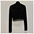 Miu Miu Logo Strickjacke mit Reißverschluss Silber - vista 7