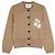 Isabel Marant Newton Logo Cardigan Camel Braun