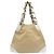 Chanel Borsa a tracolla in tessuto beige