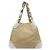 Chanel Borsa a tracolla in tessuto beige - vista 5