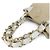 Chanel Borsa a tracolla in tessuto beige - vista 7