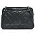 Chanel Borsa a Spalla Black Glazed Quilted CC Chain Nero - vista 3