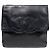 Chanel Borsa a tracolla Big CC in agnello nero