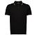 Moncler Polo de piqué de algodão com gola dupla - vista 3