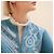 Hermès Strickjacke aus Twill mit langem Ärmel, Reißverschluss und Bandana-Muster für Damen Blau - Ansicht 4