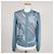 Hermès Strickjacke aus Twill mit langem Ärmel, Reißverschluss und Bandana-Muster für Damen Blau - Ansicht 5