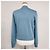 Hermès Strickjacke aus Twill mit langem Ärmel, Reißverschluss und Bandana-Muster für Damen Blau - Ansicht 6