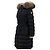 Abrigo largo de plumón Moncler Chloe Plata