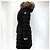 Abrigo largo de plumón Moncler Chloe Plata - vista 4