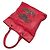 Chanel Borsa Tote CC Cabaret con frange e catena Rosso - vista 4