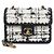 Chanel Borsa a tracolla con patta in tweed bianco e nero e catena