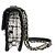 Chanel Borsa a tracolla con patta in tweed bianco e nero e catena - vista 2