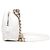 Chanel Borsa a tracolla bianca con borchie e catena Bianco - vista 2
