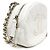 Chanel Borsa a tracolla bianca con borchie e catena Bianco - vista 7