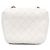 Chanel Bolsa de ombro com aba acolchoada branca Branco - vista 3