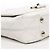 Chanel Bolsa de ombro com aba acolchoada branca Branco - vista 5