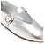Salvatore Ferragamo Ballerine Gancini Argento - vista 4