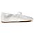 Salvatore Ferragamo Ballerine Gancini Argento - vista 5
