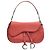 Dior Borsa a tracolla saddle in pelle rosa