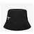 Prada Cappello Bucket Lina Nylon Triangle Logo da Uomo Nero - vista 5