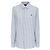 Ralph Lauren Camicia in cotone e lino a righe Classic Fit Blu - vista 4