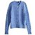 Ralph Lauren Strickjacke aus Baumwolle mit Zopfmuster und Pony-Logo-Stickerei Blau