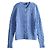 Ralph Lauren Strickjacke aus Baumwolle mit Zopfmuster und Pony-Logo-Stickerei Blau - Ansicht 4