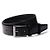 Prada Leather Silver Buckle Belt Black