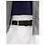 Prada Leather Silver Buckle Belt Black - view 6