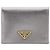 Prada Saffiano Triangle Logo Wallet