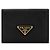Prada Portafoglio Bifold Saffiano Triangle Logo Nero QHH