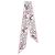 Prada Schmaler Seidentwill-Schal mit Print
